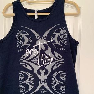 Men’s black 808 tank top